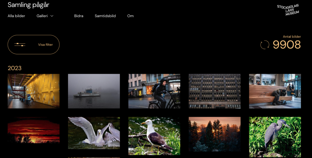 Galleri med insamlade samtidsbilder