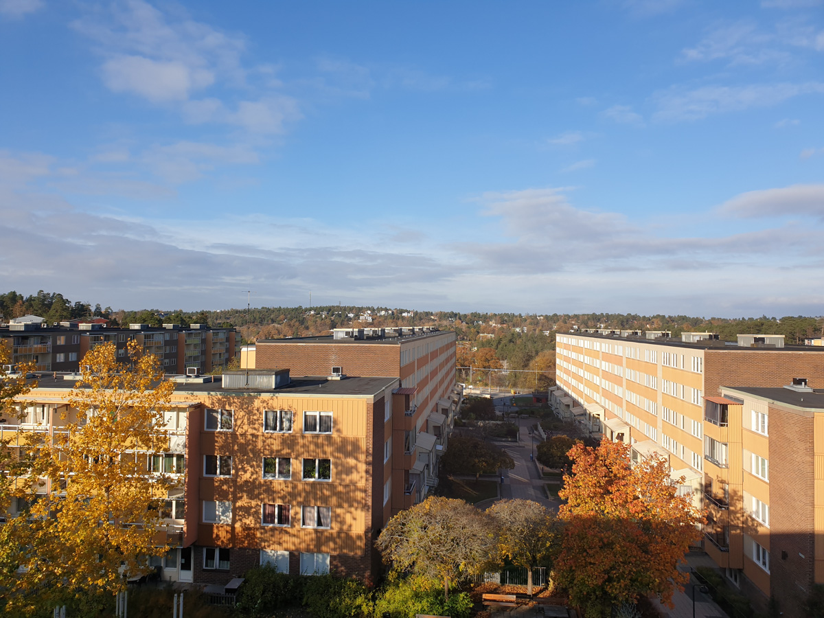 Höst, en morgon i Fisksätra.