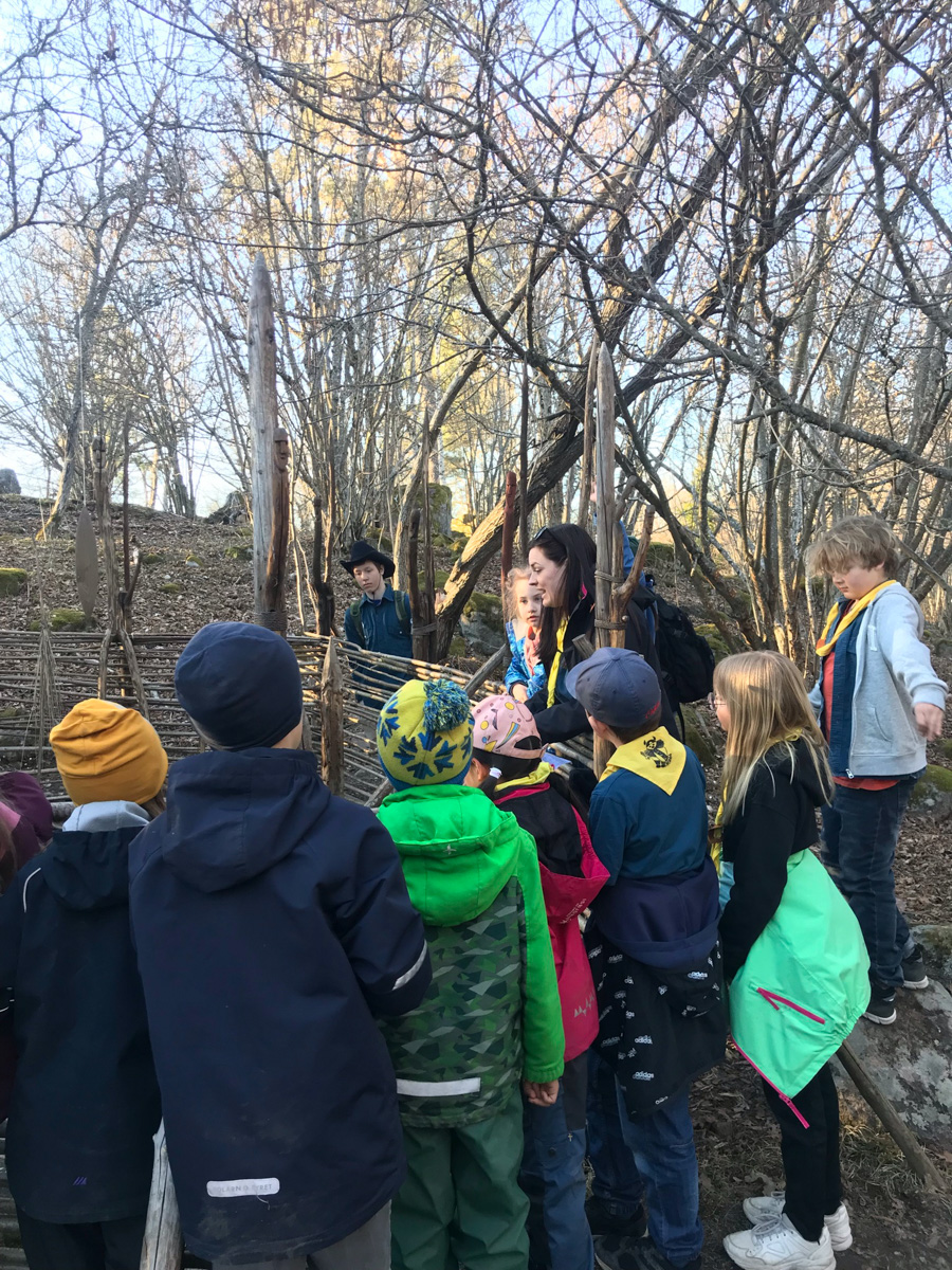 Scoutmöte vid Bögs gård​.