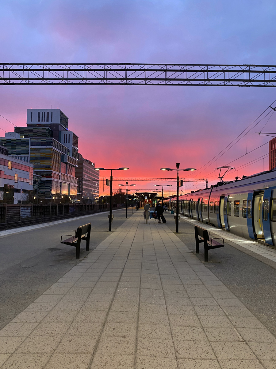 Pendlarens vårkväll​.